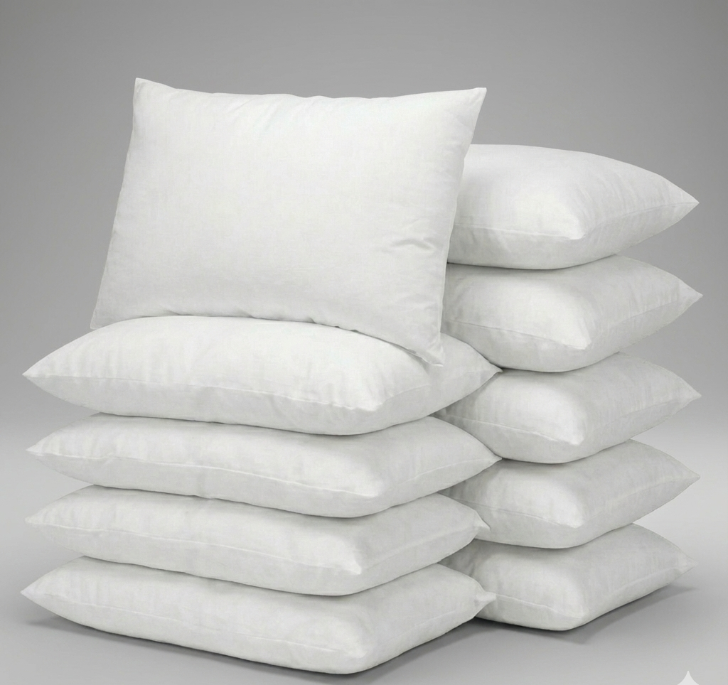 Soft Fiber Pillows – Set of 10