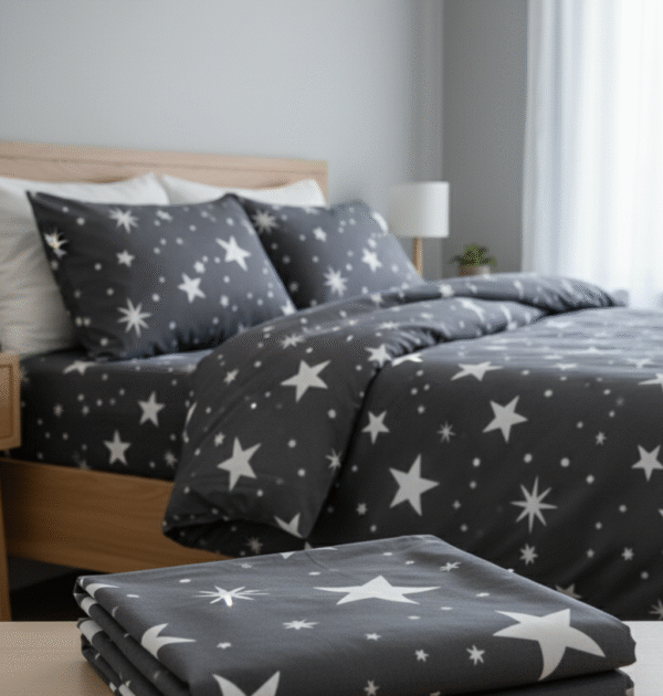 Premium Printed Bedsheet Set – Night Star